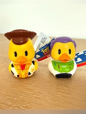 Buzz & Woody - Toy Story Rubber Ducks (2) - Set of 2 NWT